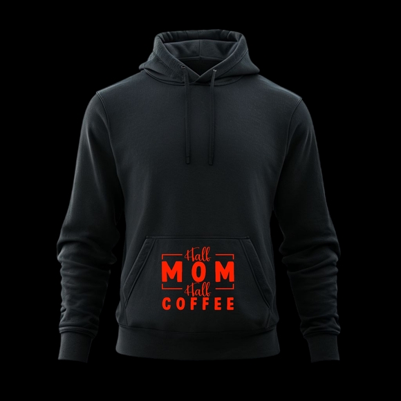 Hoodie/Sweatshirt: Half Mom Half Coffee - Picture 5 of 10